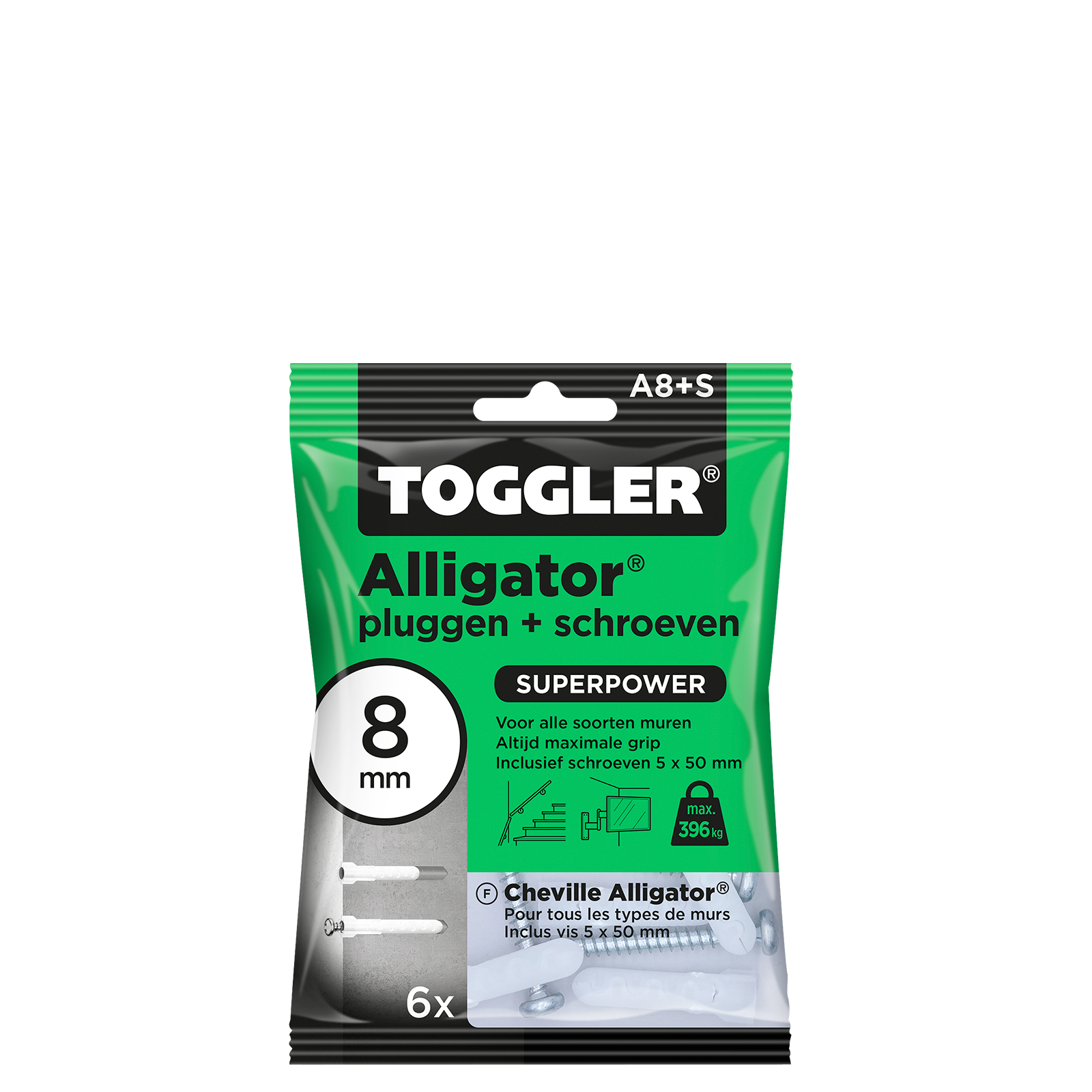 Alligator muurplug A8
